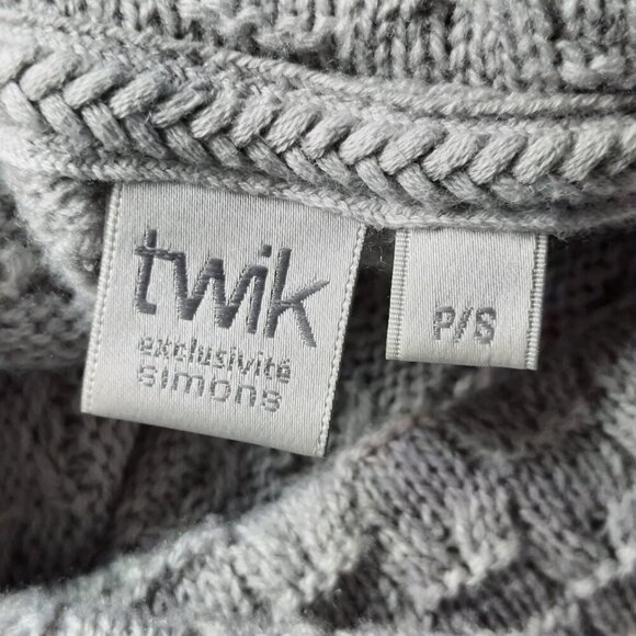 TWIK Greige Cowl Sweater Size Small - Picture 4 of 5